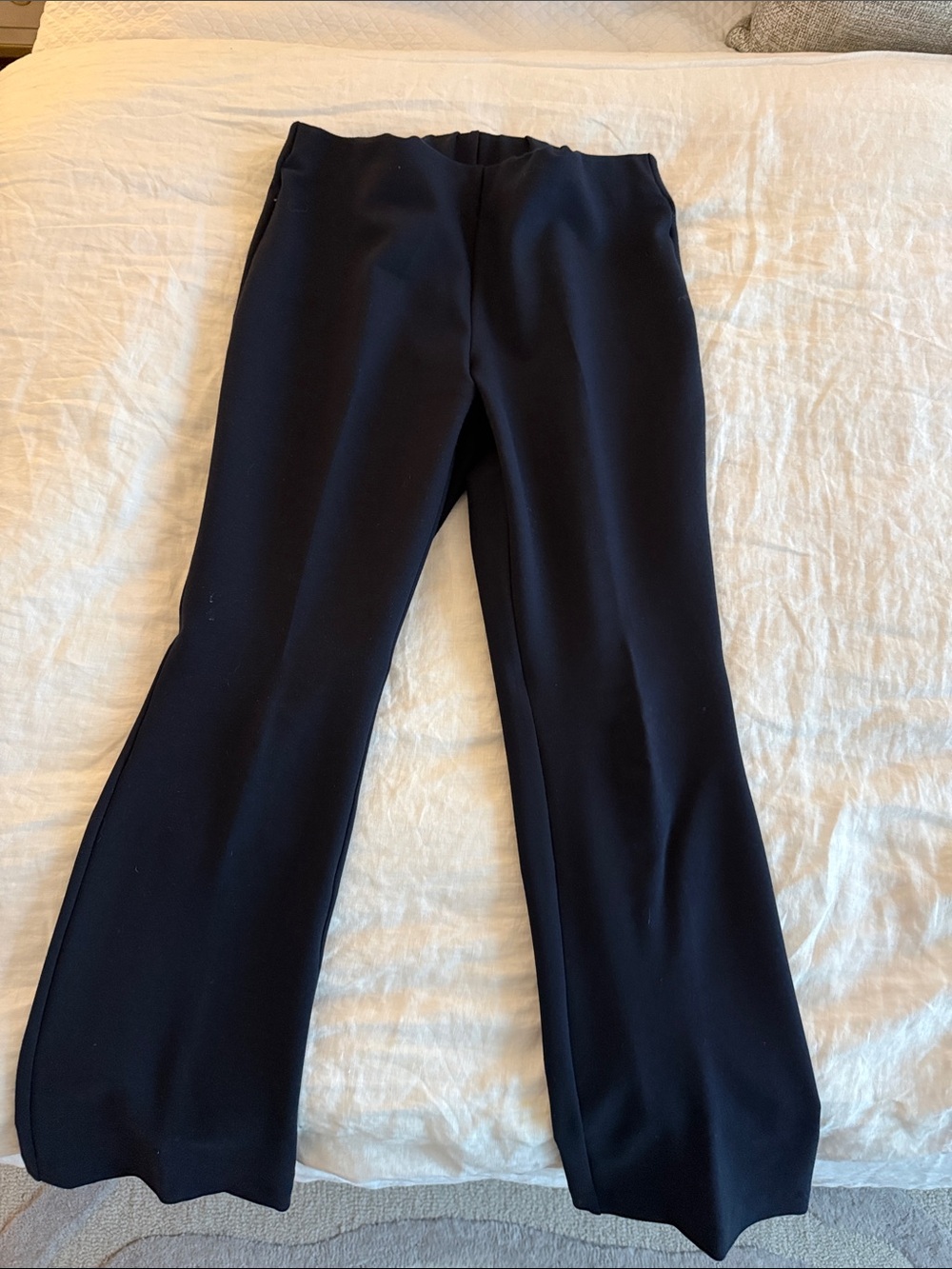 ANN MASHBURN Faye Flare Navy Crop Pants